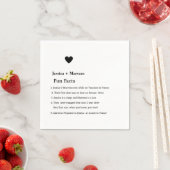 Moderne scriptfeesten bruiloft servetten (Insitu)
