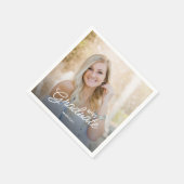 Moderne scriptfotoklasse van Afstuderen 2025 Servet (Hoek)