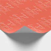 Moderne scriptfoto's, vrolijk rood kerstfeest cadeaupapier (Hoek)