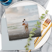 Moderne Scriptie Foto Bruiloft Bewaar De Datum Save The Date