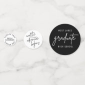 Moderne Scriptie voor Afgestudeerde Middelbare Sch Confetti (Achterkanten)