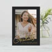 MODERNE SCRIPTKALLIGRAFIE AFSTUDEREN | AFSTUDEREN AANKONDIGING (Staand voorkant)