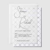 Moderne scriptkalligrafie zwarte bruiloft vellum uitnodigingen (Offset (Uitnodiging))