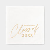 Moderne scriptklasse van Afstuderen Folie Servetten (Voorkant)