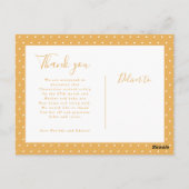 Moderne scriptnaam multi photo polka dot briefkaart (Achterkant)