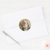 moderne  scripts zoals Paris Eiffel Tower Ronde Sticker (Envelop)