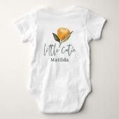 Moderne scripttypografie kleine cutie-baby-baby bo romper (Achterkant)