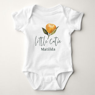 Moderne scripttypografie kleine cutie baby romper