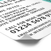 Moderne, scuba duikles Adverteren Poster (Hoek)