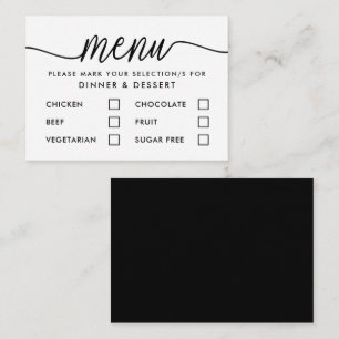 Moderne selectie in het menu Eenvoudig script in z