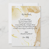 Moderne sera mon invitation de servante d'honneur (Devant)