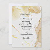 Moderne sera mon invitation de servante d'honneur (Devant)