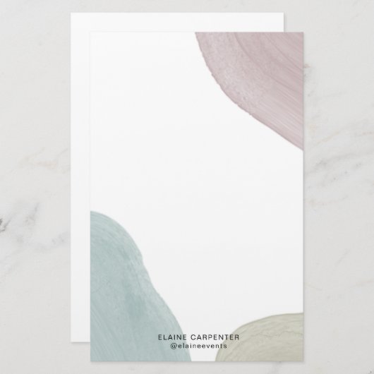 Moderne sereniteit | gepersonaliseerd briefpapier (Voorkant / Achterkant)