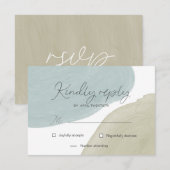 Moderne Sereniteit | RSVP-reactiekaart RSVP Kaartje (Voorkant / Achterkant)