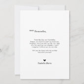 Moderne Serez-Vous Mon Carte photo D'Épouse (Dos)