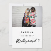 Moderne Serez-vous mon carte photo d'honneur ? (Devant)