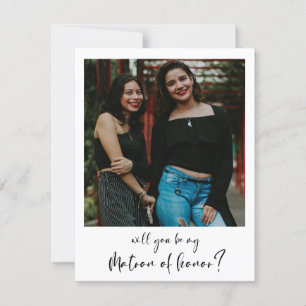 Moderne Serez-vous mon maître carte photo d'honneu