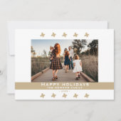 Moderne serie Floral Pattern Feestdagenkaart (Voorkant)