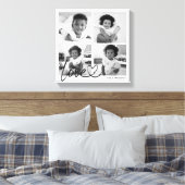 Moderne serie-fotocollage-liefdesscript canvas afdruk (Insitu (Slaapkamer))