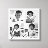 Moderne serie-fotocollage-liefdesscript canvas afdruk (Voorkant)