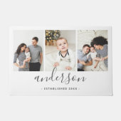 Moderne serie Monogram 3 Foto Collage Deurmat (Voorkant)