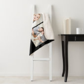 Moderne serie Monogram 3 Foto Collage Sherpa Deken (In situ)