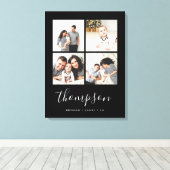 Moderne serie Monogram 4 Foto Collage Canvas Afdruk (Insitu (Houten vloer))