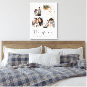 Moderne serie Monogram 4 Foto Collage Canvas Afdruk (Insitu (Slaapkamer))