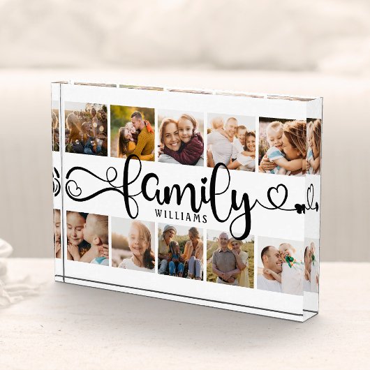 Moderne serie van het Manuscript van de Familie Ch Fotoblokken