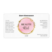 Moderne serumlabels etiket (Voorkant)