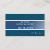 Moderne service voor schade aan overstromingswater visitekaartje (Achterkant)