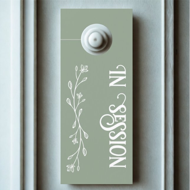 Moderne sessie in gepersonaliseerde tekst Bruiloft (Modern custom text in session door hanger)
