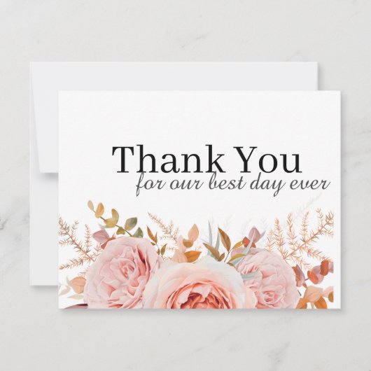 Moderne set 15 Dank u kaart (Voorkant)