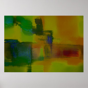 Moderne sfeervolle Charmante Abstracte Kunst Print