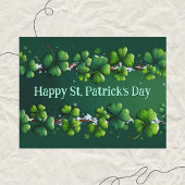 Moderne Shamrocks St. Patrick's Day Briefkaart