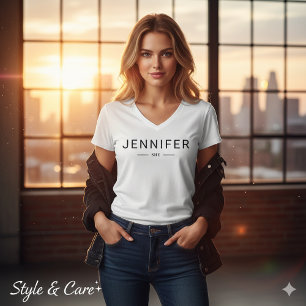 Moderne SHE geïnspireerde gepersonaliseerde T-shir T-shirt