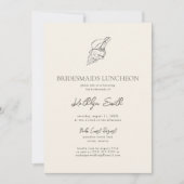 Moderne Shell Beach Ocean Bruidsmeisjes Luncheon Kaart (Voorkant)