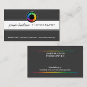 Moderne Shutter-fotografie Visitekaartje (Voorkant / Achterkant)