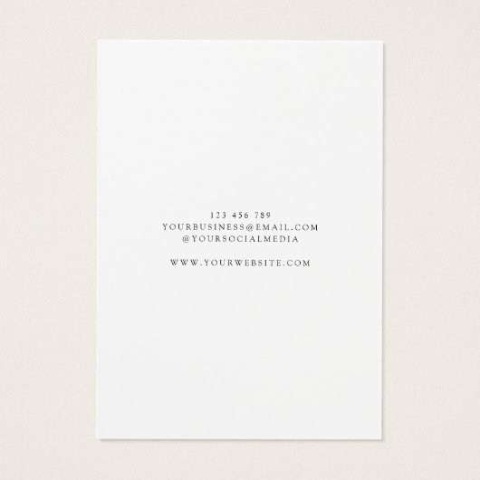 Moderne sieraden oorbel display Kaart (Achterkant)