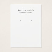 Moderne sieraden oorbel display Kaart (Voorkant)