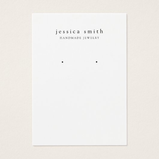 Moderne sieraden oorbel display Kaart (Voorkant)