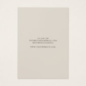 Moderne sieraden oorbel display Kaart (Achterkant)