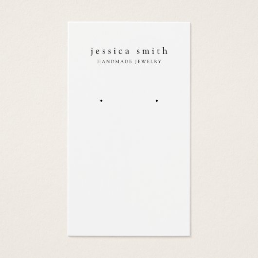 Moderne sieraden oorbel display Kaart (Voorkant)