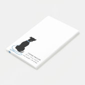 Moderne Silhouette Hond Post-it® Notes (Schuin)