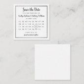 Moderne Silver Foil Agenda sparen de Datum Informatiekaartje (Voorkant / Achterkant)