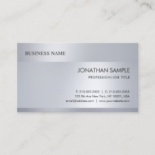 Moderne, Silver-look minimalistisch Professional Visitekaartje