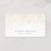 Moderne, simpele faux goudglitter professional visitekaartje (Voorkant)