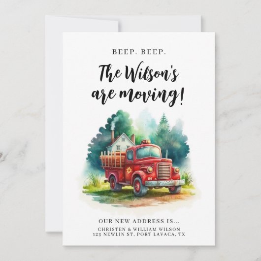 Moderne simpele nieuwbouw kaart (Voorkant)