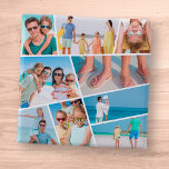 Moderne Simple Amusement Personnalisé 9 Images Col<br><div class="desc">Ajoutez neuf (9) photos personnalisées de votre famille et de vos amis et l'année. Ajoutez vos photos et si nécessaire,  démasquez le groupe de photos et le cadre,  ajustez l'image sur le cadre,  puis cliquez sur masque.</div>