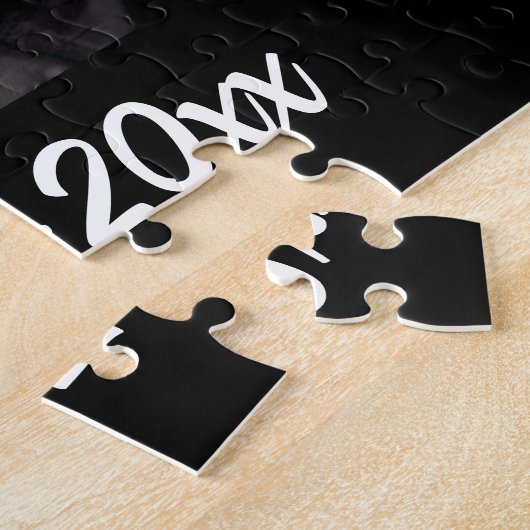 Moderne Simple Anniversaire Photo Puzzle (Côté)